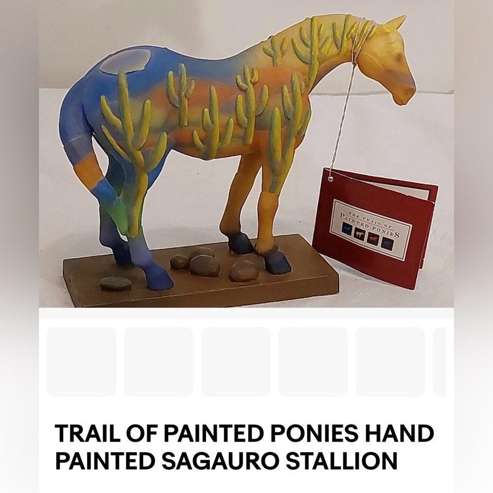 Hand Painted Desert Stallion Figurine